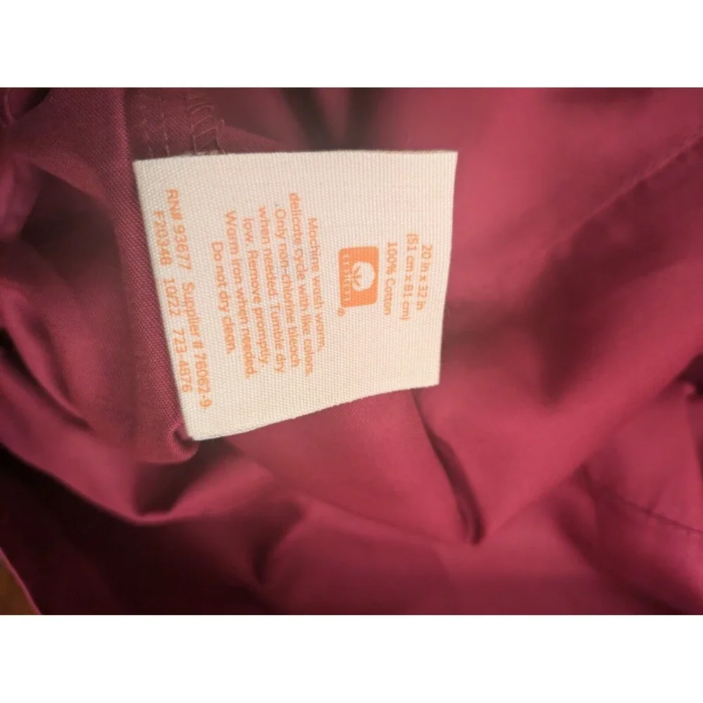 Distant Land flat sheet  Queen individual  Maroon & 2 Pillow Cases 100, %Cotton